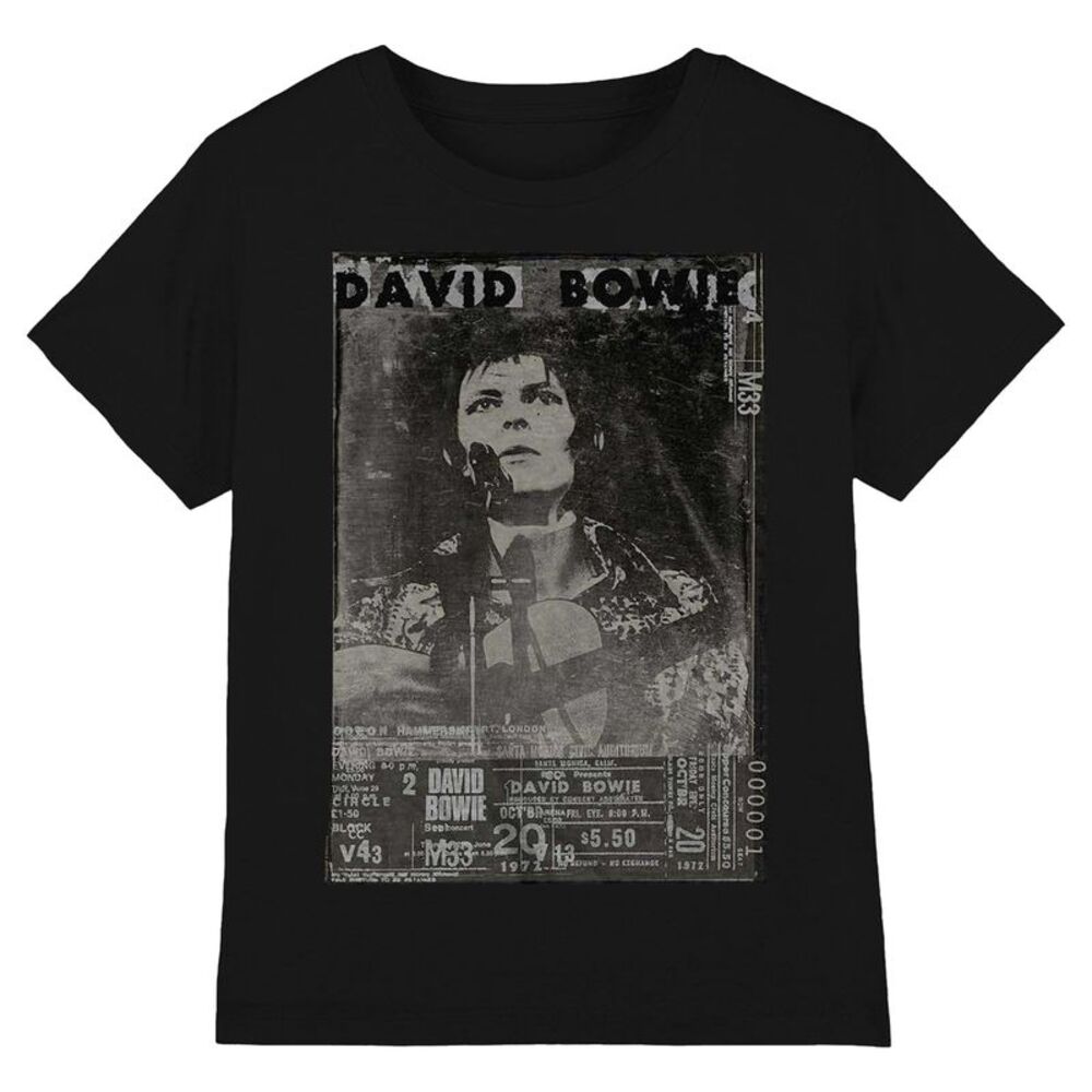 David Bowie Unisex Adult Ziggy T-Shirt / Black